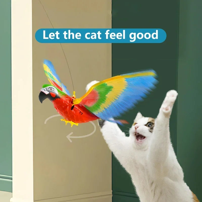 Interactive bird toy for cat.